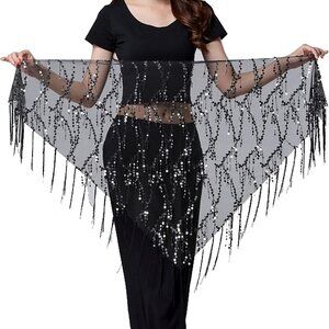Women's Belly Dancing Belt Colorful Waist Chain Belly Dance Hip Scarf Belt